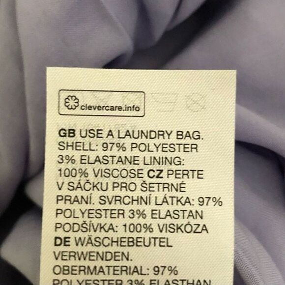 & Other Stories Metallic One-Shoulder Mini Dress in Lilac Purple Size 8 - Picture 9 of 11